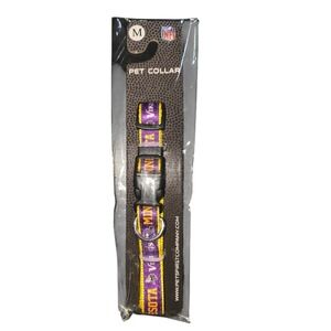 Minnesota Vikings NFL Pet Collar Medium Pets First Purple Gold Football Dog Cat